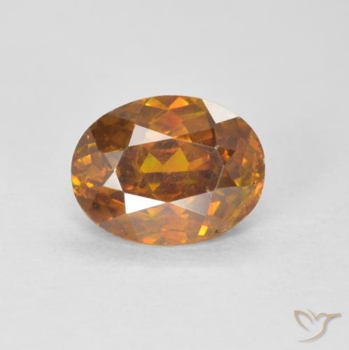 سفاليريت Medium Dark-Orange طبيعي، بيضوي، 1.91 قيراط، VS-SI