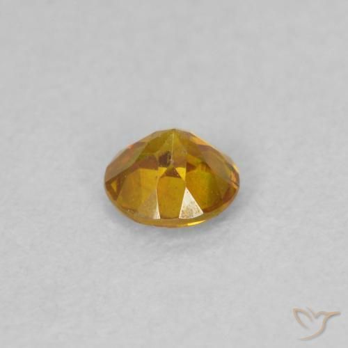 سفاليريت Medium Light-Orange طبيعي، دائري، 0.21 قيراط، SI