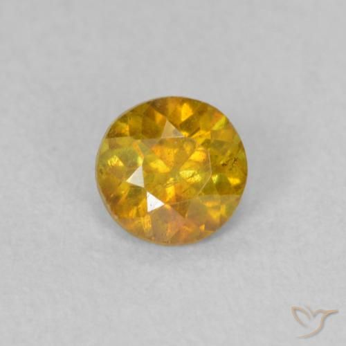 0.29ct طبيعي برتقالى بنى سفاليريت, دائري, SI