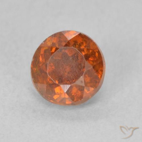 سفاليريت Medium Dark-Orange طبيعي، دائري، 0.85 قيراط، SI