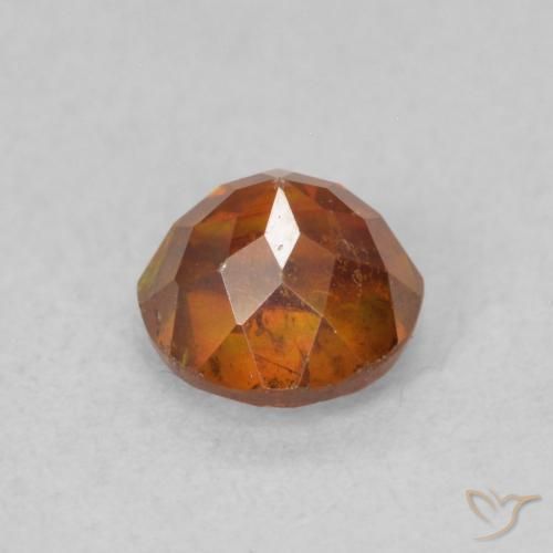سفاليريت Medium Dark-Orange طبيعي، دائري، 0.85 قيراط، SI