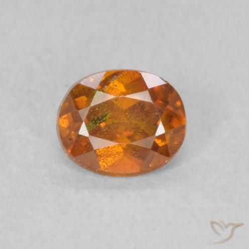 0.55ct طبيعي Medium Dark-Orange سفاليريت, بيضوي, SI