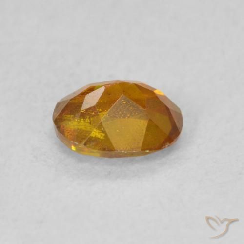 سفاليريت Medium Dark-Orange طبيعي، بيضوي، 0.55 قيراط، SI