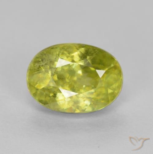 1.22ct طبيعي أصفر متوسط سيفين, بيضوي, VS-SI