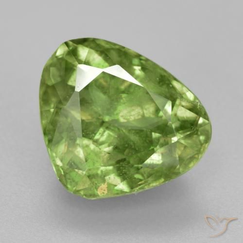 4.97ct طبيعي أخضر دافئ سيفين, شكل الكمثرى, VS-SI