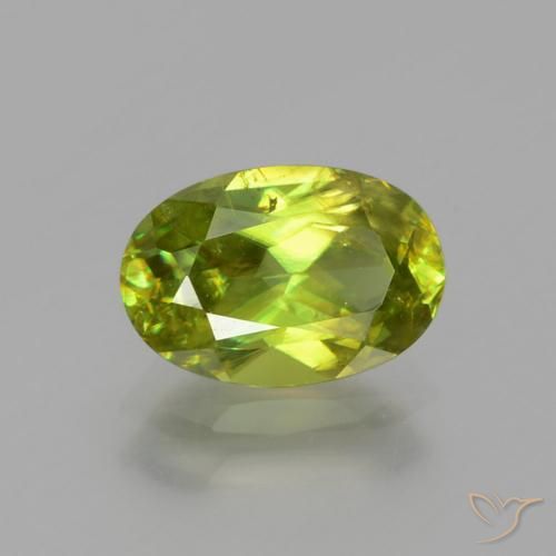 1.76ct طبيعي اخضر زاهى سيفين, بيضوي, SI