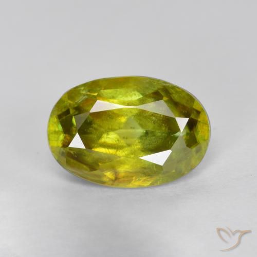1.40ct طبيعي أصفر متوسط سيفين, بيضوي, SI