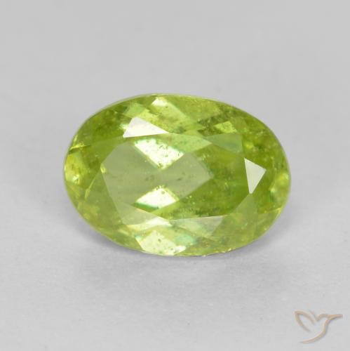 1.12ct طبيعي اخضر زاهى سيفين, بيضوي, SI