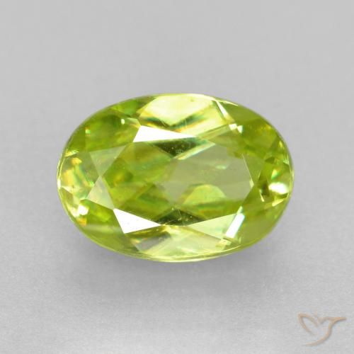 0.77ct طبيعي اخضر زاهى سيفين, بيضوي, قليلا جدا