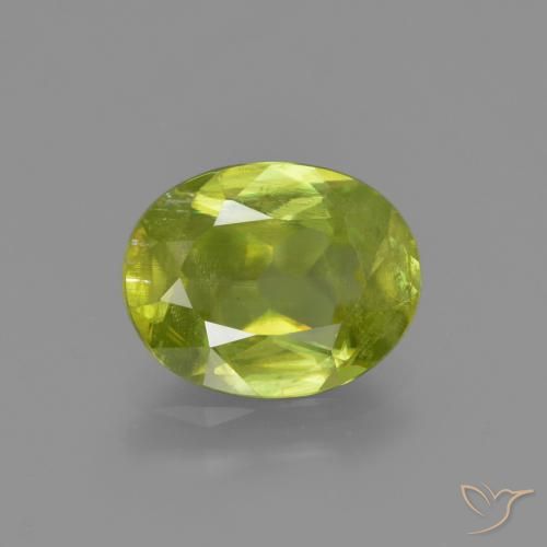 2.13ct طبيعي أصفر متوسط سيفين, بيضوي, SI
