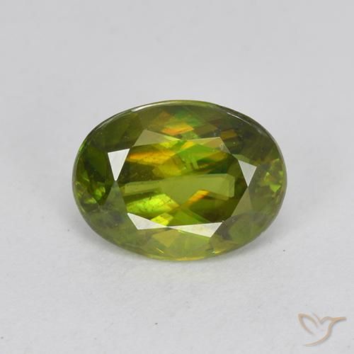 1.03ct طبيعي أخضر الغابات سيفين, بيضوي, VVS-VS