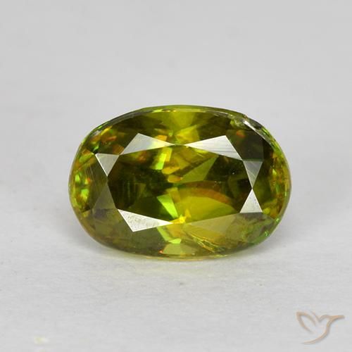 0.73ct طبيعي أخضر الغابات سيفين, بيضوي, قليلا جدا