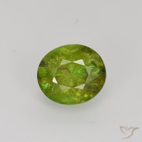 1.19ct طبيعي أخضر الغابات سيفين, بيضوي, VS-SI