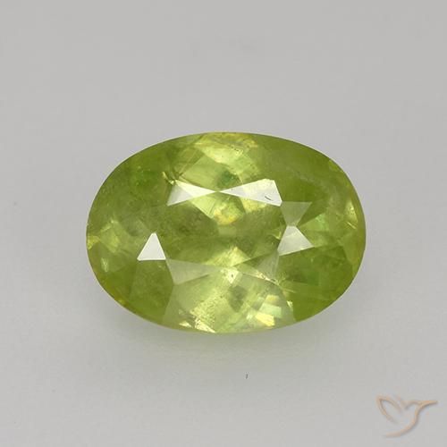 1.19ct طبيعي أصفر ليمونى فاتح سيفين, بيضوي, VS-SI