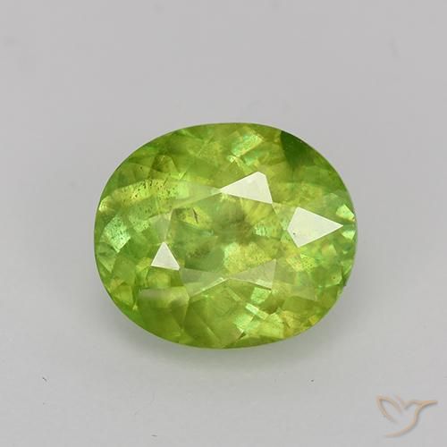 2.47ct طبيعي أخضر متوسط سيفين, بيضوي, VS-SI