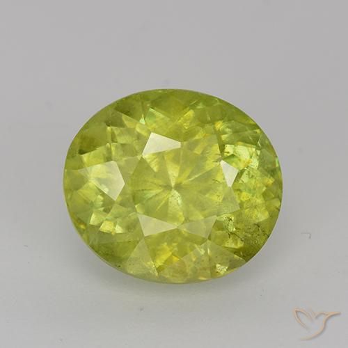 2.65ct طبيعي أصفر متوسط سيفين, بيضوي, VS-SI