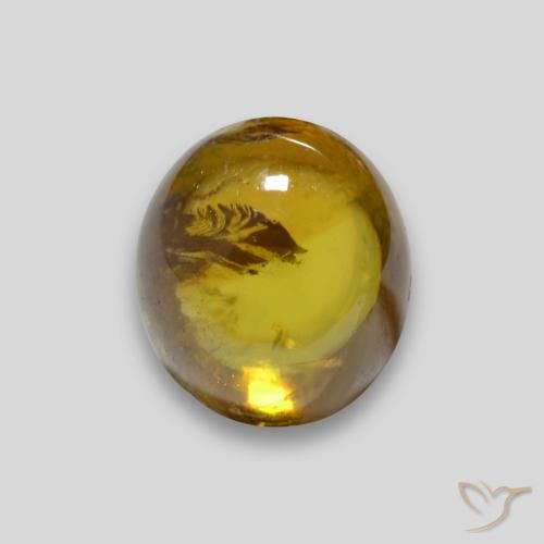 2.28ct طبيعي ذهبي سيفين, بيضوي, شفاف