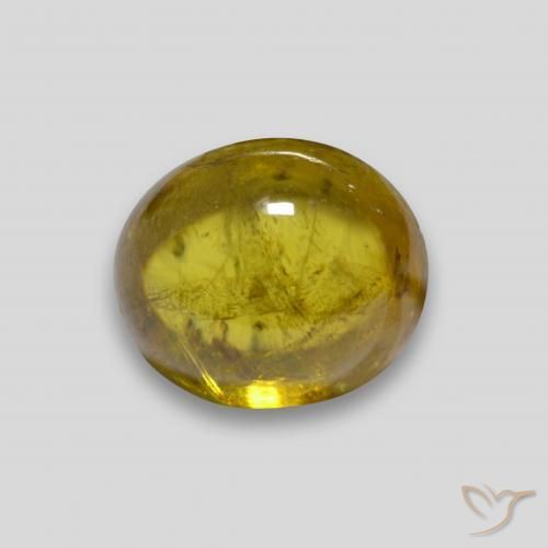 2.63ct طبيعي ذهبي سيفين, بيضوي, شفاف