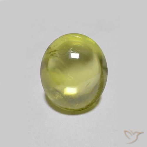 سيفين Medium Light Green طبيعي، بيضوي، 1.57 قيراط، شفاف