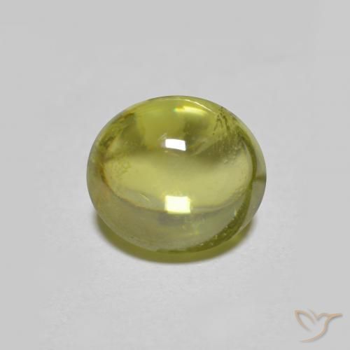 سيفين Medium Light Green طبيعي، بيضوي، 1.57 قيراط، شفاف