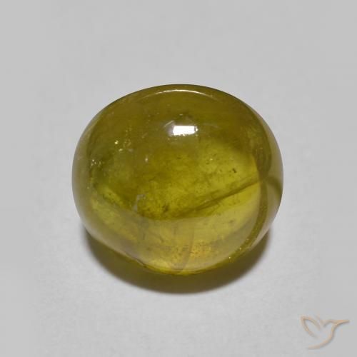 2.99ct طبيعي بني ذهبي سيفين, بيضوي, نصف شفاف