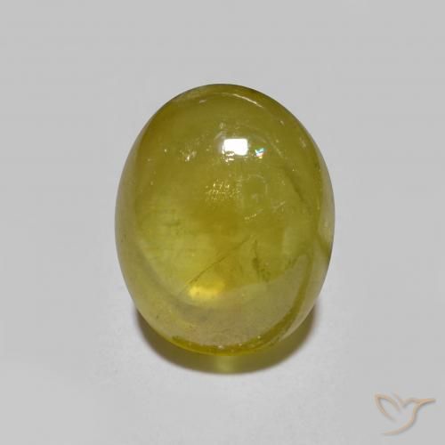 3.00ct طبيعي بني ذهبي سيفين, بيضوي, نصف شفاف