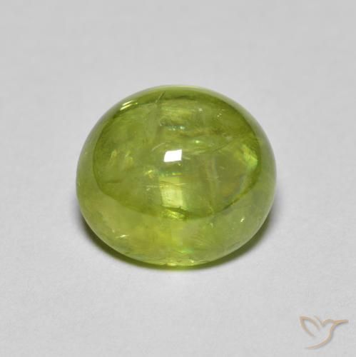 2.31ct طبيعي أخضر زيتوني سيفين, بيضوي, شفاف