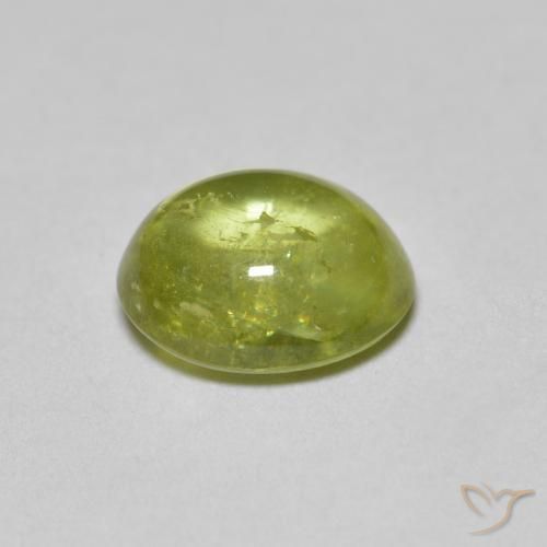 سيفين Medium Light Green طبيعي، بيضوي، 1.63 قيراط، شفاف