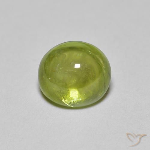 1.55ct طبيعي Medium Light Green سيفين, بيضوي, شفاف, Photo A