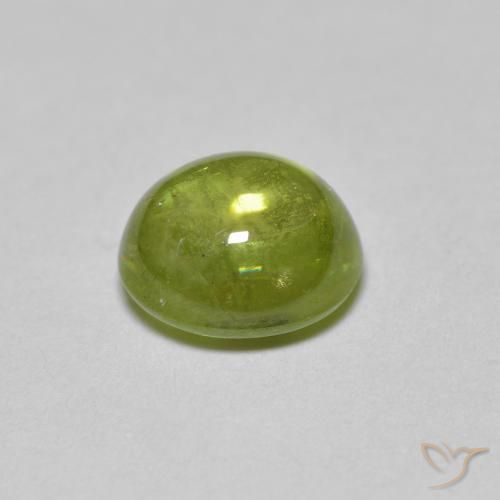 سيفين Medium Light Green طبيعي، بيضوي، 1.55 قيراط، شفاف