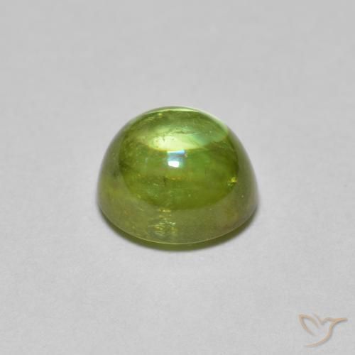سيفين Medium Light Green طبيعي، بيضوي، 1.46 قيراط، شفاف