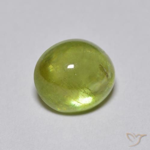 سيفين Medium Light Green طبيعي، بيضوي، 2.17 قيراط، نصف شفاف