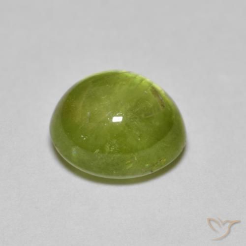 سيفين Medium Light Green طبيعي، بيضوي، 2.17 قيراط، نصف شفاف