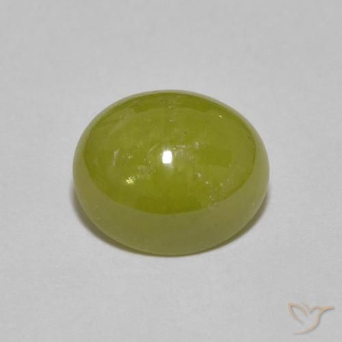 2.57ct طبيعي أخضر الغابة دافئ سيفين, بيضوي, نصف شفاف