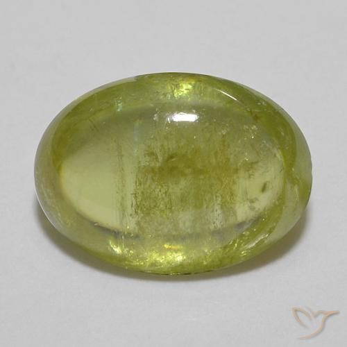 1.82ct طبيعي اخضر فاتح سيفين, بيضوي, شفاف