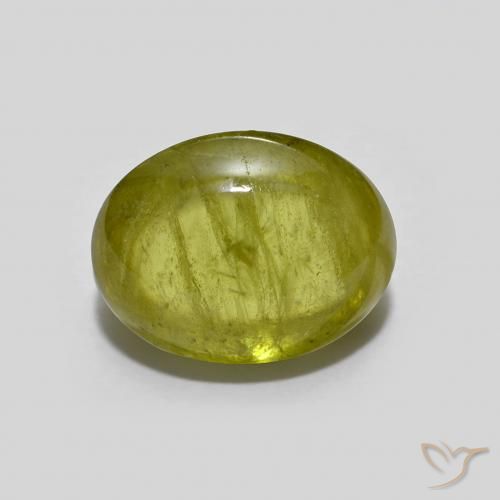 2.84ct طبيعي أخضر ترابى دافئ سيفين, بيضوي, شفاف