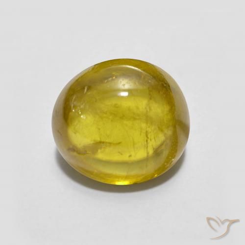 2.61ct طبيعي ذهبى ترابى سيفين, بيضوي, شفاف