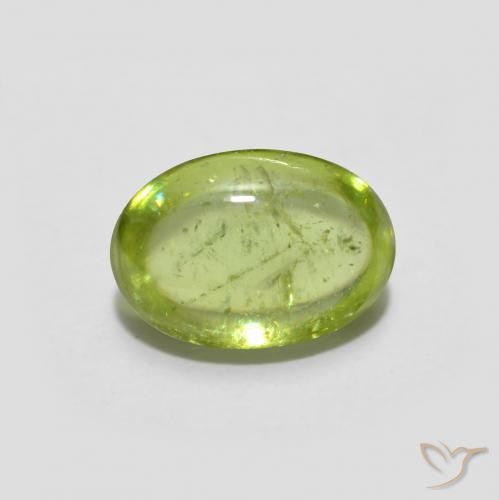 1.26ct طبيعي اخضر زاهى سيفين, بيضوي, شفاف