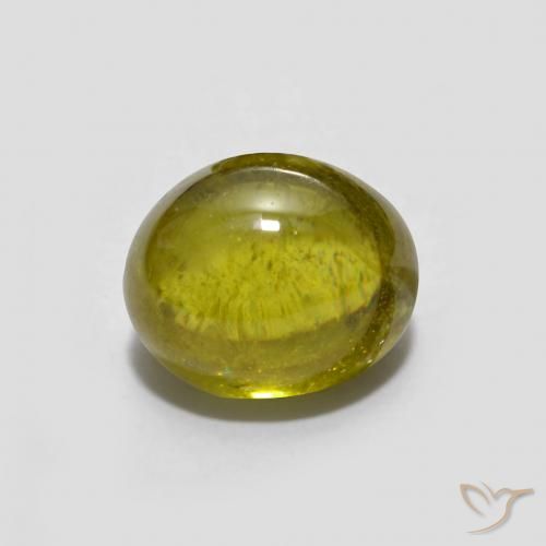 1.40ct طبيعي ذهبى ترابى سيفين, بيضوي, شفاف