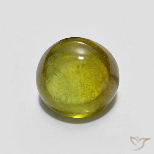 1.86ct طبيعي أصفر مخضر سيفين, بيضوي, شفاف
