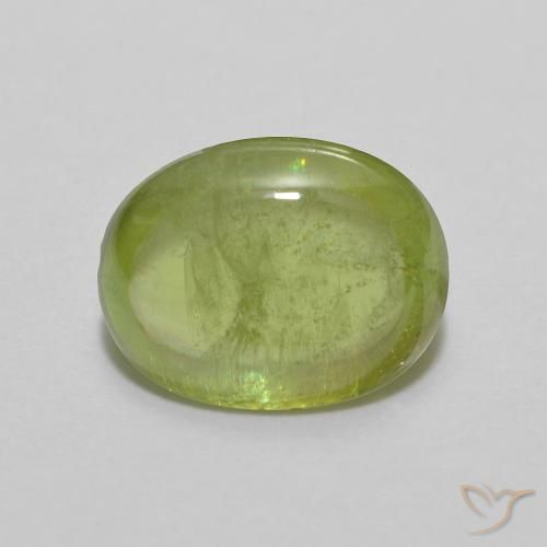 1.89ct طبيعي أخضر متوسط سيفين, بيضوي, شفاف