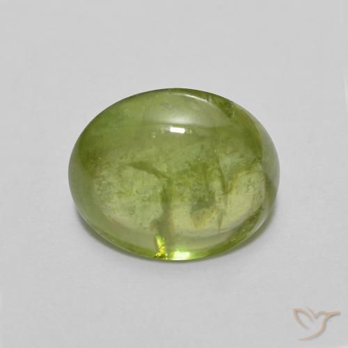 1.79ct طبيعي أخضر متوسط سيفين, بيضوي, شفاف