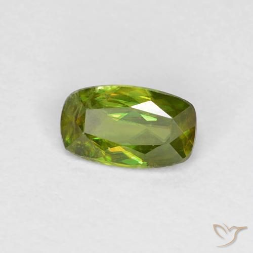 0.33ct طبيعي أخضر الغابات سيفين, وسادة, قليلا جدا