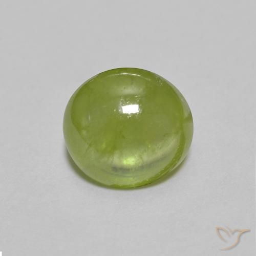1.52ct طبيعي أخضر زيتوني سيفين, بيضوي, شفاف