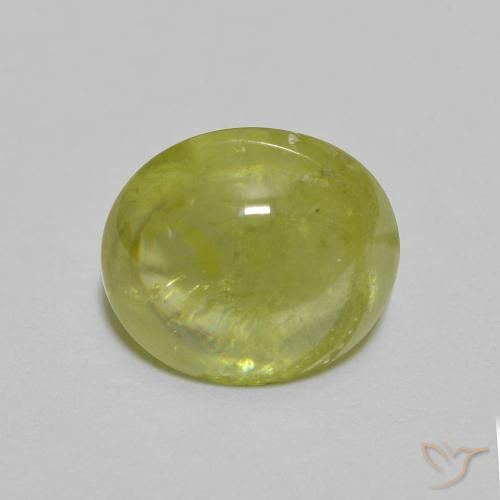 2.10ct طبيعي Medium Light Green سيفين, بيضوي, شفاف