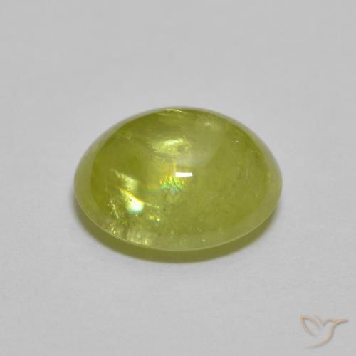 سيفين Medium Light Green طبيعي، بيضوي، 2.10 قيراط، شفاف