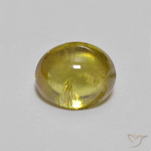 1.69ct طبيعي أصفر متوسط سيفين, بيضوي, شفاف
