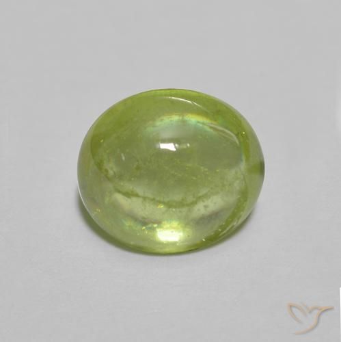 1.31ct طبيعي أخضر متوسط سيفين, بيضوي, شفاف