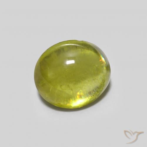 1.07ct طبيعي أخضر الغابة دافئ سيفين, بيضوي, شفاف