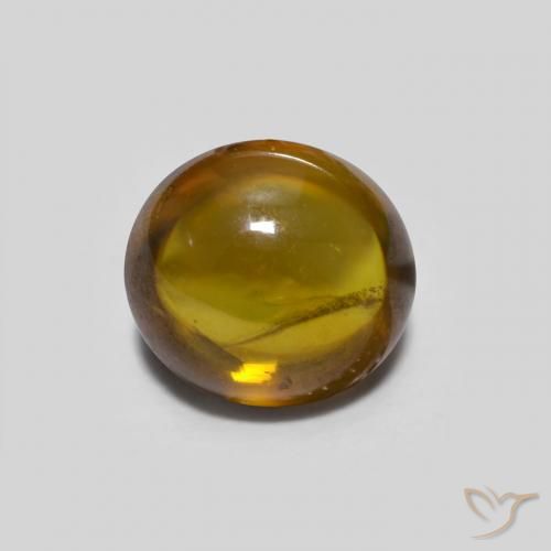 0.82ct طبيعي بنى دافئ سيفين, بيضوي, شفاف